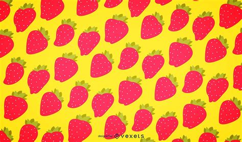 Seamless Strawberry Pattern Background Vector Download