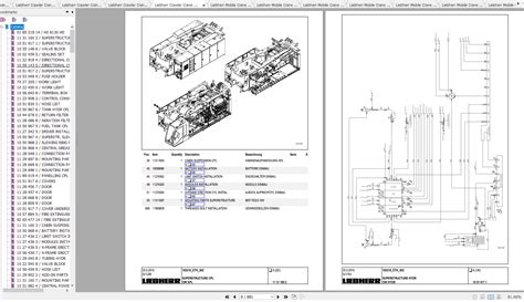 Liebherr Mobile Crawler Cranes PDF Spare Parts List DVD