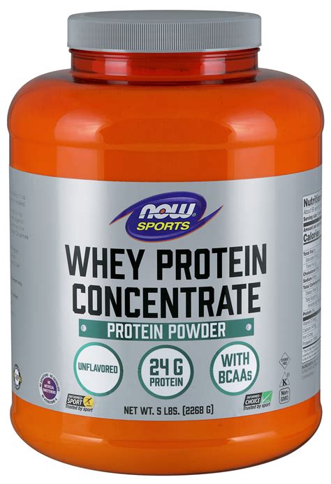 NOW Sports Nutrition, Whey Protein Concentrate, 24 G With BCAAs ...