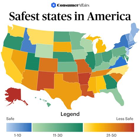 Safest States in the U.S. (2023) | ConsumerAffairs®