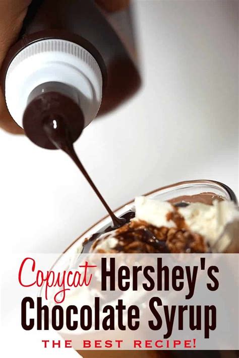 How to Make Homemade Hershey's Chocolate Syrup | Hersheys chocolate syrup recipe, Homemade ...