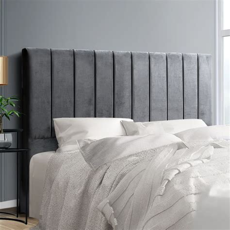 Artiss King Size Fabric Bed Headboard - Grey