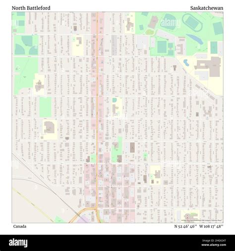 Map of north battleford Cut Out Stock Images & Pictures - Alamy