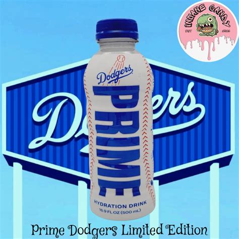 Prime Dodgers Rare Hydration Drink Limited Edition 16.9oz - Etsy