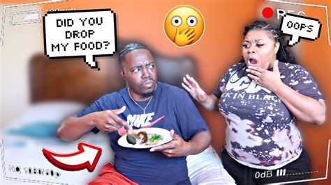 Serving My Husband Food Off The Floor Prank *HILARIOUS* - YouTube