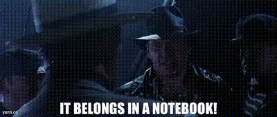 YARN | It belongs in a notebook! | Indiana Jones and the Last Crusade (1989) | Video gifs by ...