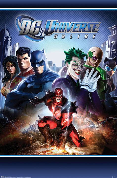 DC Comics Video Game - DC Universe Online - Key Art Wall Poster, 14.725" x 22.375" - Walmart.com