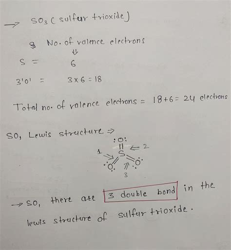 [Solved] For the correct Lewis structure of sulfur trioxide, in which all of... | Course Hero