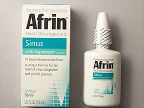 Afrin Sinus (oxymetazoline) nasal Drug information on Uses, Side ...