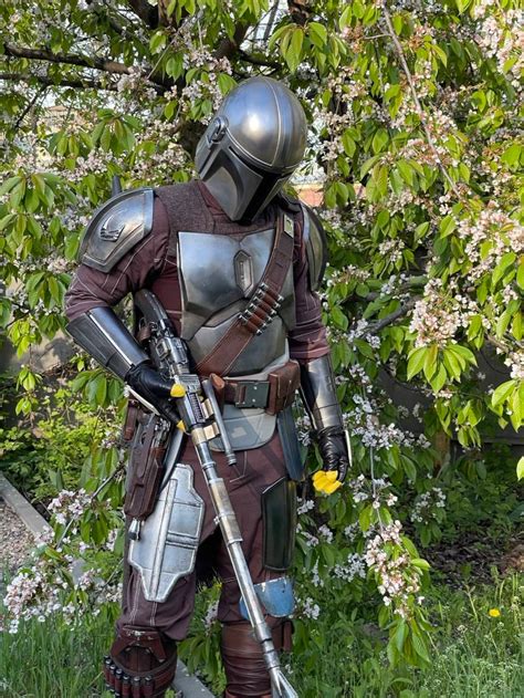 Full beskar armor jetpack mando rifle din djarin cosplay | Etsy