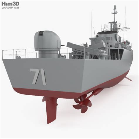 Alvand-class frigate 3D model - Ship on Hum3D