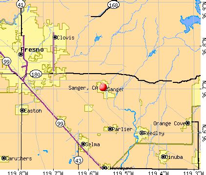 Sanger, California (CA 93657) profile: population, maps, real estate, averages, homes ...