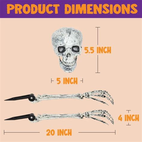 Top Quality Halloween Skeleton Groundbreaker Yard Decoration