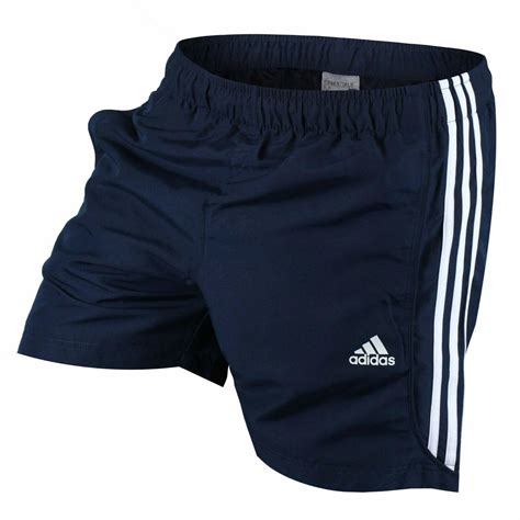 Adidas Essentials Mens 3 Stripe Chelsea Shorts Sports Gym Climalite Original | eBay