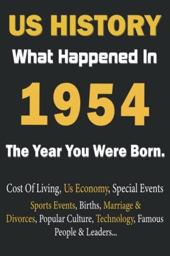 What Happened In US History 1954 The Year You Were Born: Back In 1954 ...