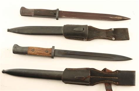 Lot of 2 German WWII K98 Bayonets