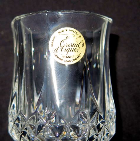 Qty 8 Cristal d'Arques (France) Genuine Lead Crystal Stemmed Wine ...