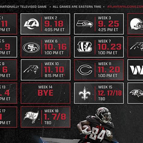 Atlanta Falcons Game Schedule 2024 - Caria Leonie