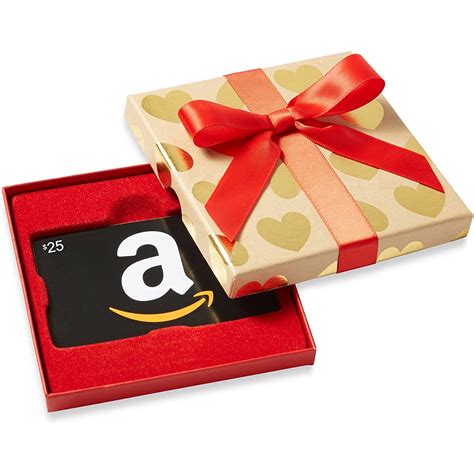 Amazon.com Gift Cards in Gold Hearts Box (Classic Black Card Design ...