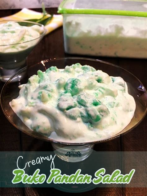 Creamy Buko Pandan Salad Recipe | Amiable Foods