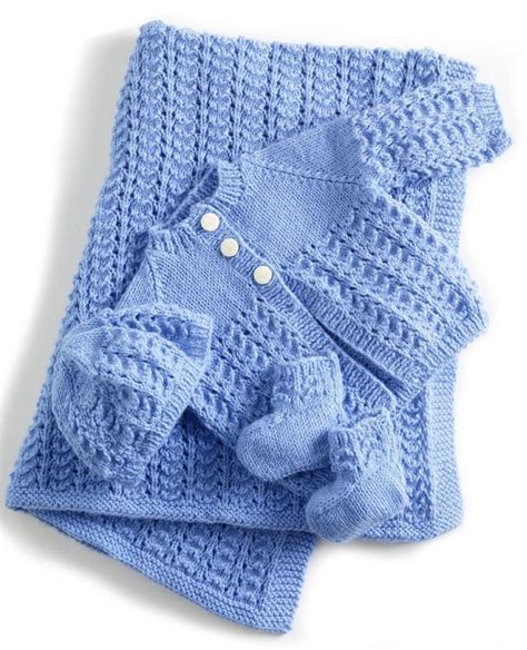 Ensemble Layette Tricotée Main - Cadeau de Naissance | Aubonsens ...