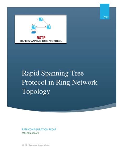 (PDF) Rapid Spanning Tree Protocol in Ring Network Topology RSTP Configuration Recap