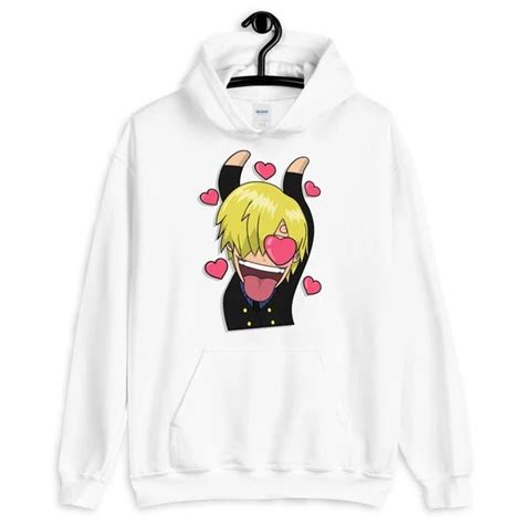 Sanji Heart Eyes Unisex Pullover Hoodie | Hoodies, Pullover hoodie ...