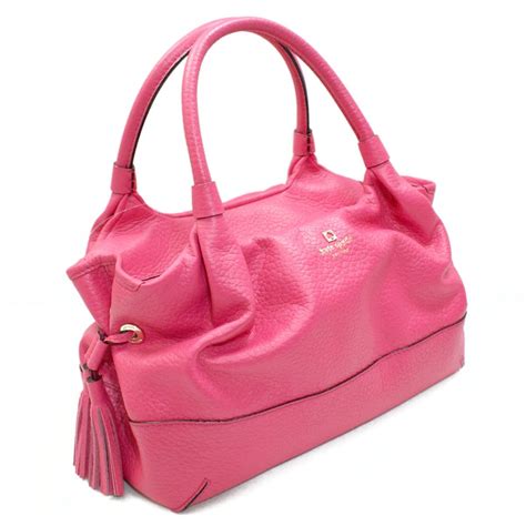 Kate Spade Stevie Southport Avenue Leather Pink Shoulder Bag/ Handbag # ...