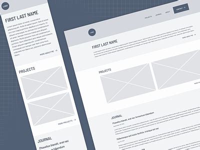 Portfolio Wireframes designs, themes, templates and downloadable ...