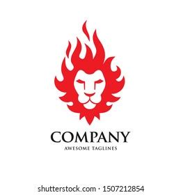 Creative Lion Head Fire Logo Vector Stock Vector (Royalty Free) 1507212854 | Shutterstock