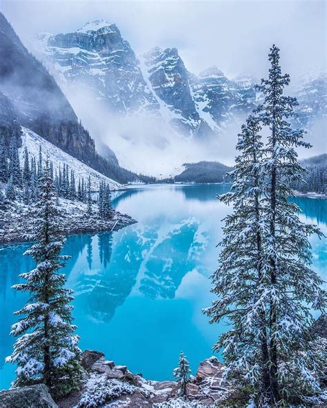 Carmen MacLeod on Instagram: “Winter wonderland at Moraine Lake #travelalberta #mountainstones # ...