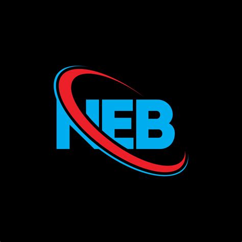 NEB logo. NEB letter. NEB letter logo design. Initials NEB logo linked ...