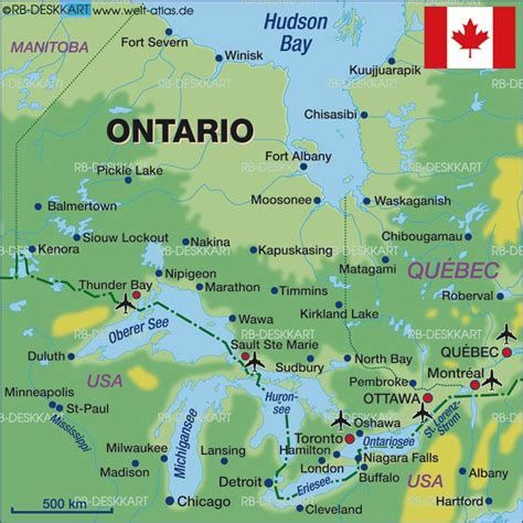 Image detail for -Map of Ontario (Canada) - Map in the Atlas of the ...