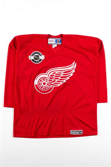 Red Wings NHL Center Ice Hockey Jersey - Ragstock.com