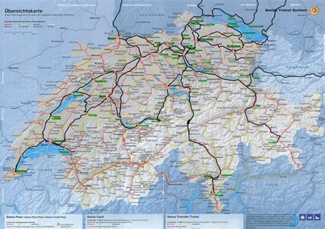 Large Detailed Map Of Switzerland With Cities And Towns - Printable Map Of Switzerland | Free ...