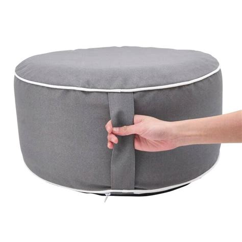 Simply Solid Indoor/Outdoor Inflatable Ottoman - Overstock - 20633936