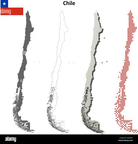 Chile outline map set Stock Vector Image & Art - Alamy