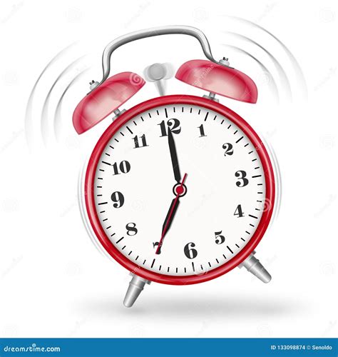 Ringing Alarm Clock Drawing Vector Illustration | CartoonDealer.com #140101320