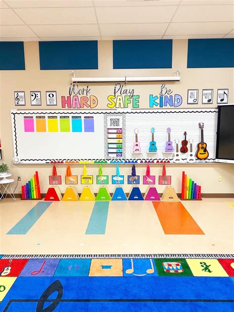 Colorful Music Classroom Decor and Activities