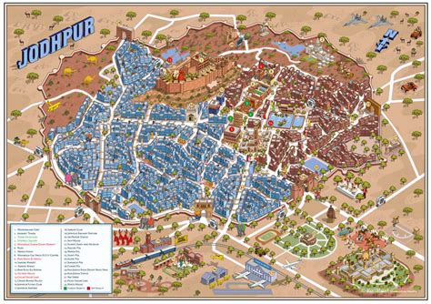 Rod Hunt Detailed Isometric Illustrations & Illustrated Maps - Jodhpur Urban Regeneration City ...