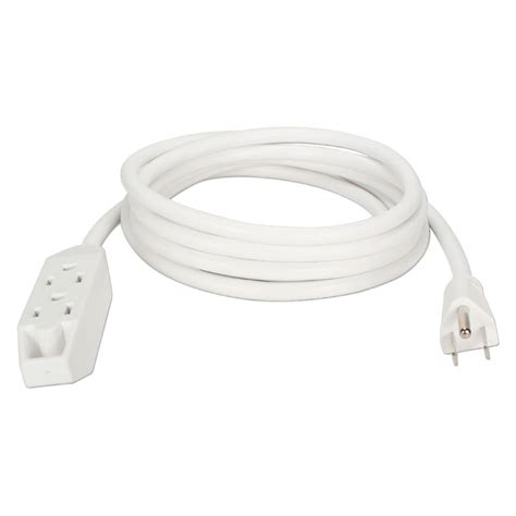 QVS 3-Outlet 3-Prong Power Extension Cord PC3PX-15WH B&H Photo