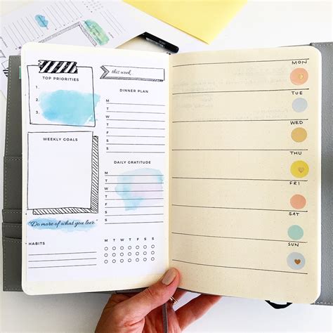 Organise Your Week With A Bullet Journal Weekly Log Free Template