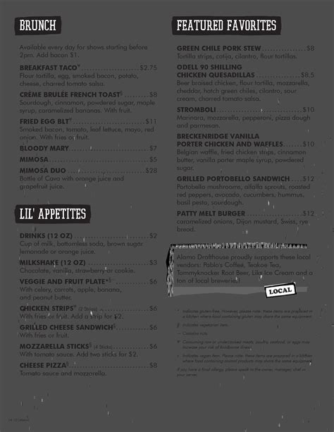 Alamo Drafthouse Menu, Menu for Alamo Drafthouse, Littleton, Denver ...