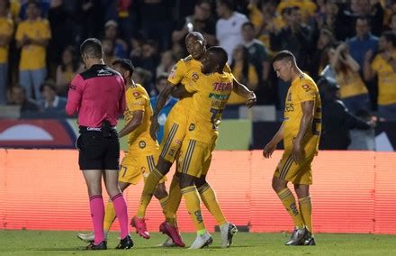Tigres Uanl Players Celebrate Goal During Editorial Stock Photo - Stock Image | Shutterstock