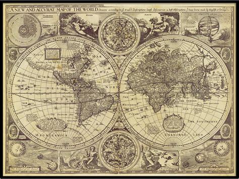 Amazon.com: Historic Old World Map Vintage map 1626 Old Antique Restoration Style Map Fine Art ...