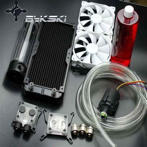 Bykski CPU/GPU/Fan Micro Channel water cooling system kit with water ...