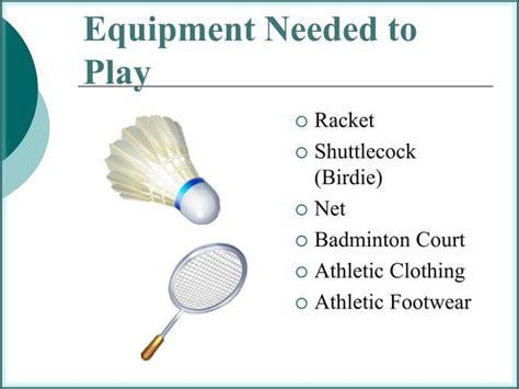 Badminton ppt | PPT