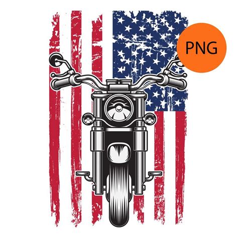 American Flag Motorcycle PNG Patriotic Background USA Biker | Etsy in 2021 | Patriotic ...