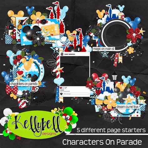 Digital Layouts by 3BluEyedBabies: Characters On Parade