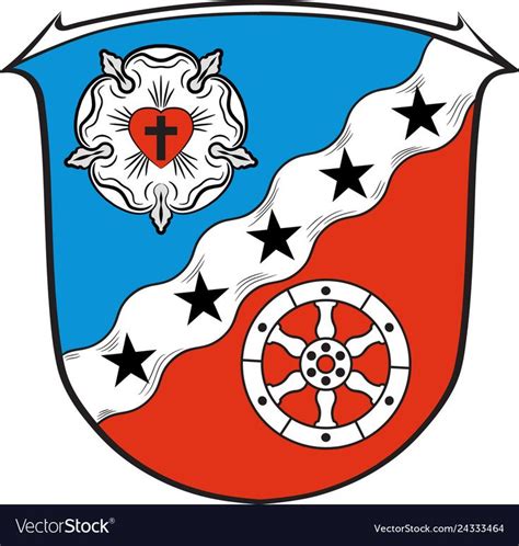 Coat of arms of Rodgau in Hesse, Germany. vector image. in 2020 | Coat ...